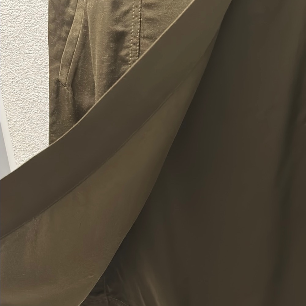 ANN TAYLOR LOFT  Olive Green Wrap front Women's Skirt - Picture 8 of 11